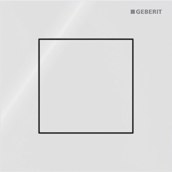 Commande urinoir Geberit HyTouch Typ40 square Blanc Verre image number 0