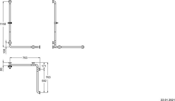 Eckhaltegriff Nosag Nylon Serie 300 Weiss image number 1