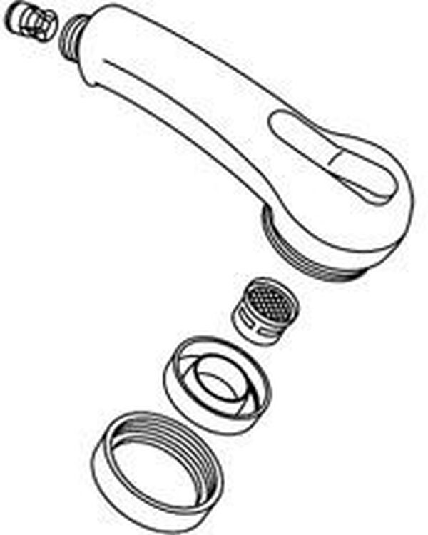 Doccetta estraibile con inver- sore, senza tubo, per miscelatore per lavello Class image number 0