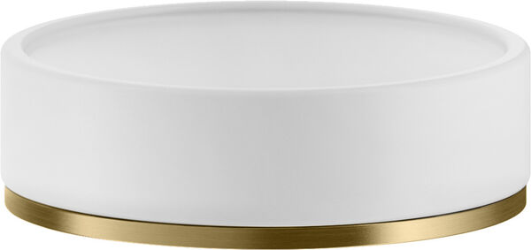 Portasapone Gessi Inciso, modello d'appoggio, bacinella in corian satinato image number 0