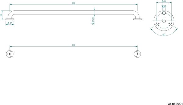Haltegriff Nosag Ineoline Plus Edelstahl glanz image number 1