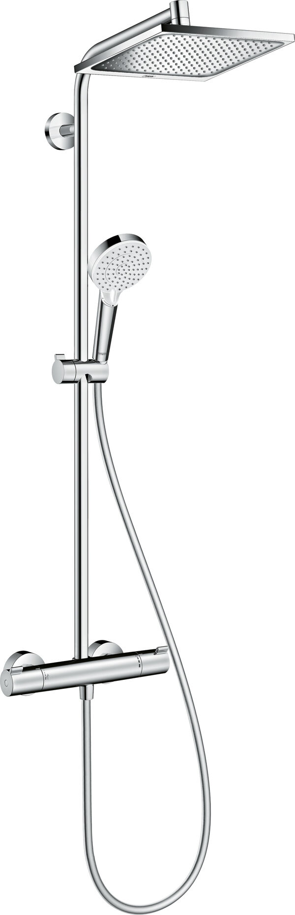 Showerpipe Hansgrohe Crometta E 240 miscelatore da doccia termostato image number 0