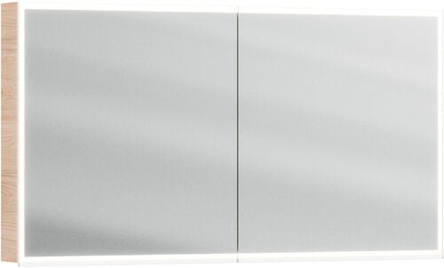 Armoire de toilette Alterna luuna LED plus Casella oak Couleur de lumi&egrave;re r&eacute;glable en continu 2700-6500 K