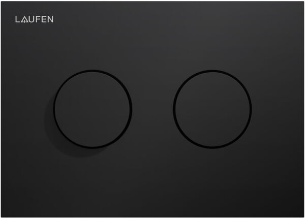 Plaque de déclenchement Laufen Ineo Groove Noir mat image number 0
