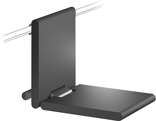 Sedile ribaltabile Ineoline Plus, larghezza 38 cm sedile e schienale antracite image number 0