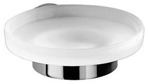 Portasapone Touch, bacinella in vetro satinato image number 0