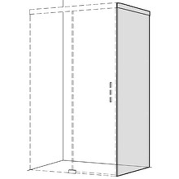 Cloison lat&eacute;rale Koralle S606 Plus Blanc Verre clair Plus image number 0