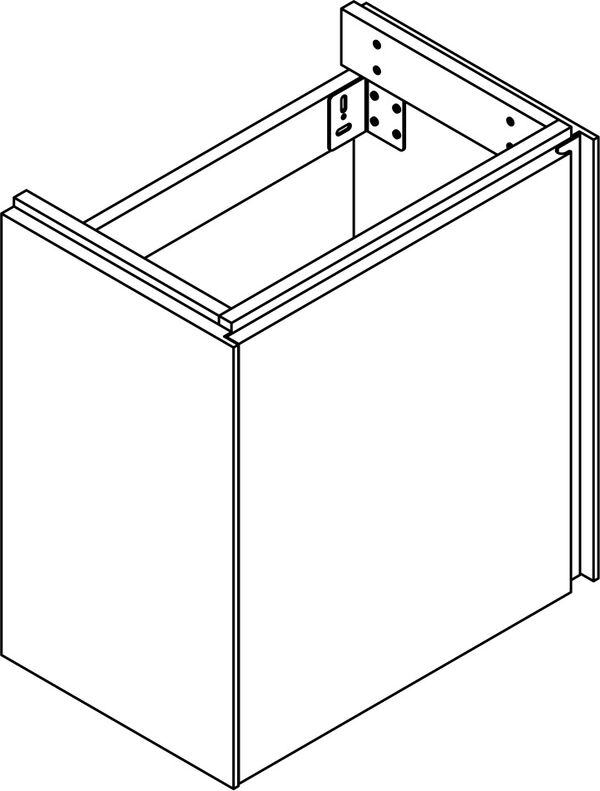 Meuble sous-lavabo Alterna elena guest plus Ch&ecirc;ne brun fonc&eacute; image number 0