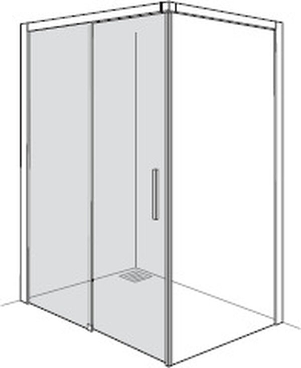Porta scorrevole Alterna liva per combinazione con pannello battuta a sinistra larghezza 120 cm image number 0