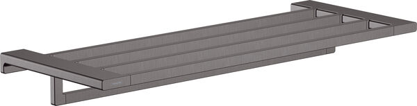 Handtuchablage mit Handtuchhalter Hansgrohe AddStoris brushed black chrome image number 0