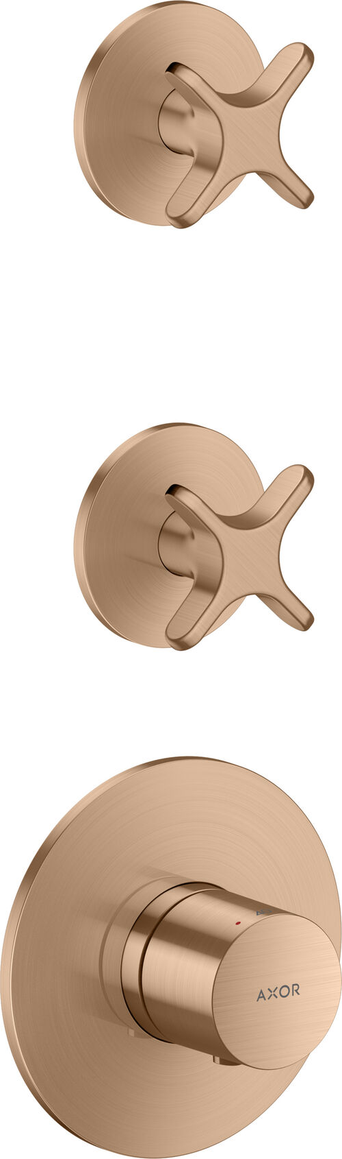Duschsystem Axor One Brushed red gold