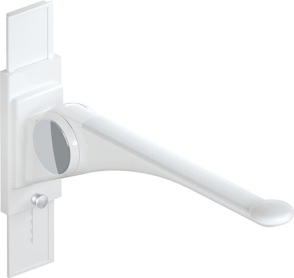 Stützklappgriff Hewi LifeSystem Premium Signalweiss glänzend Griffpad weiss image number 0