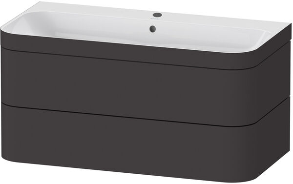 Combinazione lavabo Duravit Happy D.2Plus,larghezza 97,5cm altezza 46,8 cm profondità 49 cm image number 0