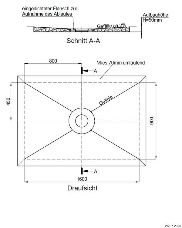 &Eacute;l&eacute;ment de douche Schedel Plan Kessel image number 1