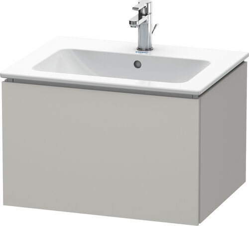 Meuble sous-lavabo L-Cube Gris b&eacute;ton mat