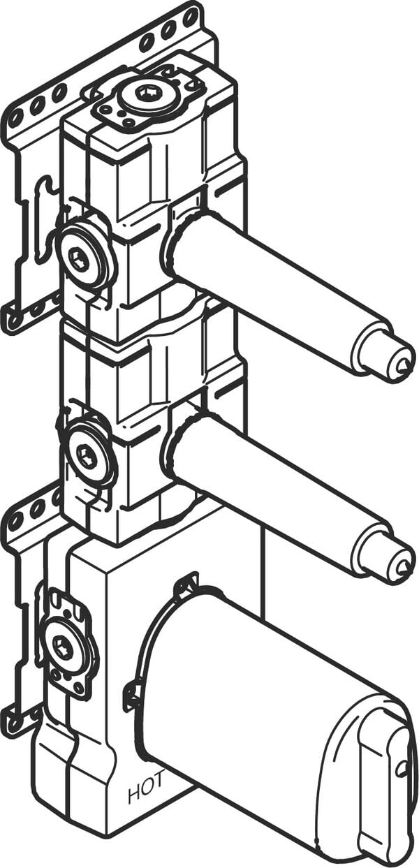 Einbaukörper Dornbracht xTool UP-Thermostatmodul 2 Abstellventile  image number 0