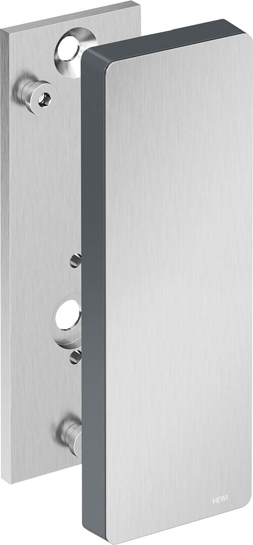 Montageplatte mit Abdeckung Hewi 900 Edelstahl matt