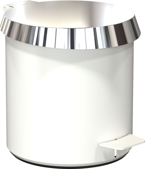 Abfallbehälter Frost Nova 2 Weiss matt Top polished stainless image number 0