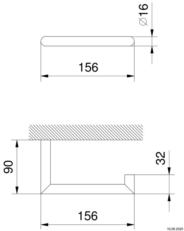 Porte-papier de réserve Fantini Young Matt gun metall PVD image number 1