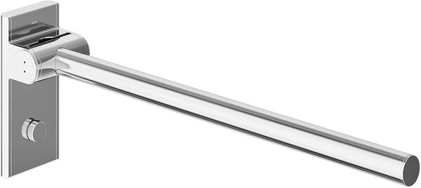 Corrimano ribaltabile Mono Hewi 900, &Oslash; 33,7 mm, s 60 cm, placca di coperatura Design A, senza image number 0