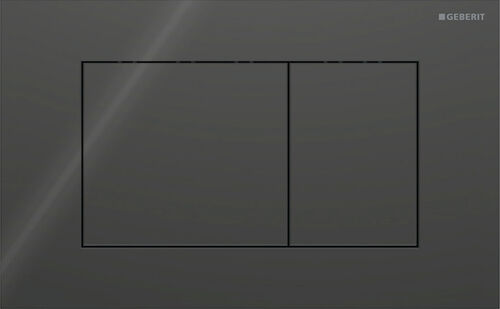 Bet&auml;tigungsplatte Geberit Sigma40 square Schwarz Glas