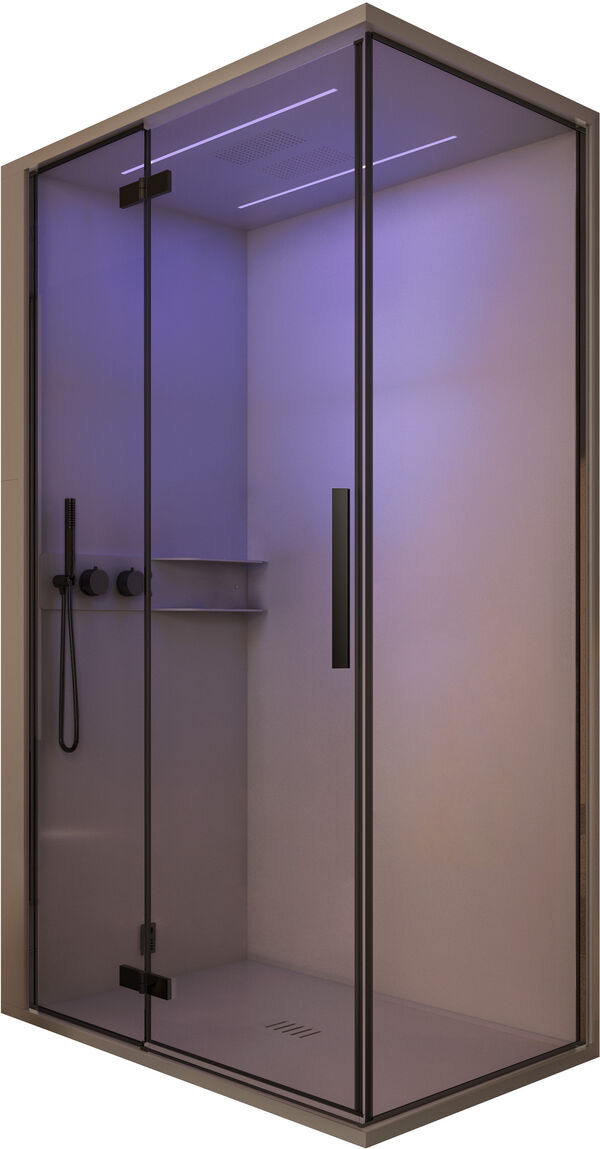 Dampfdusche Ronal Skyfall Shower Schwarz matt image number 0