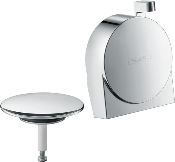 Set d'écoulement et trop-plein hansgrohe Exafill S nickel brushed image number 0