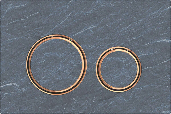 Plaque de d&eacute;clenchement Geberit Sigma50 round Ardoise mustang image number 0