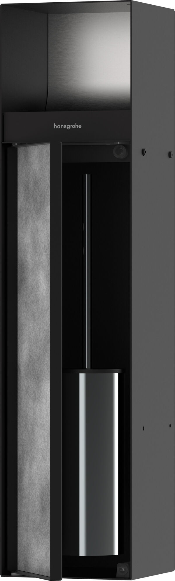 Wandnische Klosettbürstenhalter Hansgrohe XtraStoris Rock schwarz matt image number 0