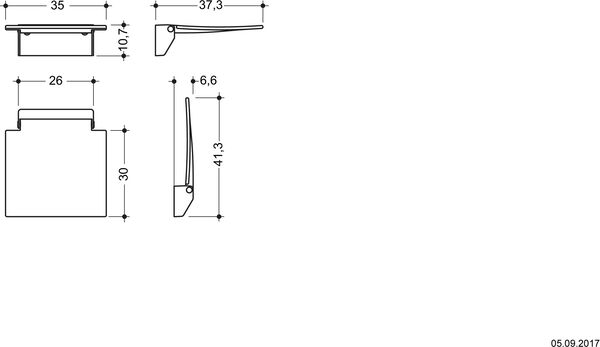 Duschklappsitz Hewi System 100 / 800 weiss image number 1