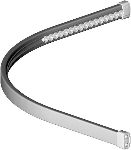 Duschenvorhangschiene Bodenschatz, Viertelkreis Weiss Duschenvorhangschiene Bodenschatz, Viertelkreis Weiss