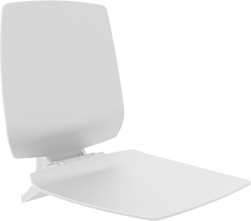 Si&egrave;ge rabattable Nosag Nylon Serie 300 / Ineoline Plus / Inox Care Blanc