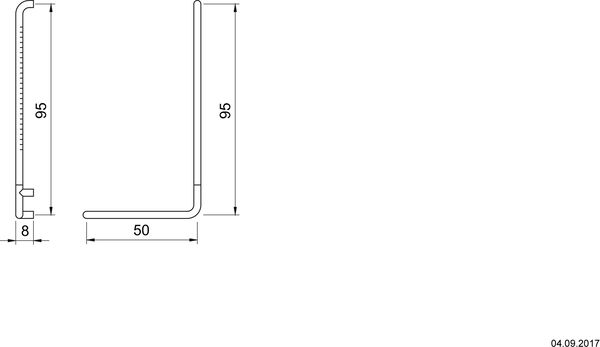 Winkelgriff Nosag Ineoline Pure edelstahl glanz image number 1