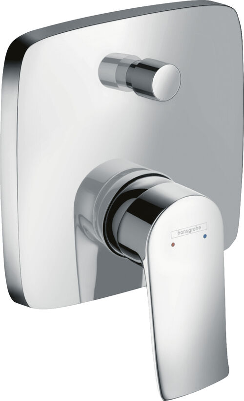 Bademischer-Endmontageset Hansgrohe Metris Verchromt