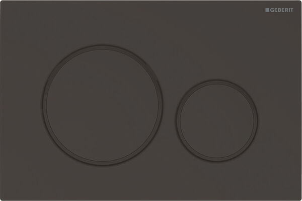 Plaque de d&eacute;clenchement Geberit Sigma20 round Noir mat image number 0