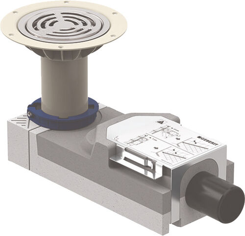 Bodenablauf Geberit f&uuml;r bodenebene Duschen, f&uuml;r Vinyl (PVC) Bel&auml;ge