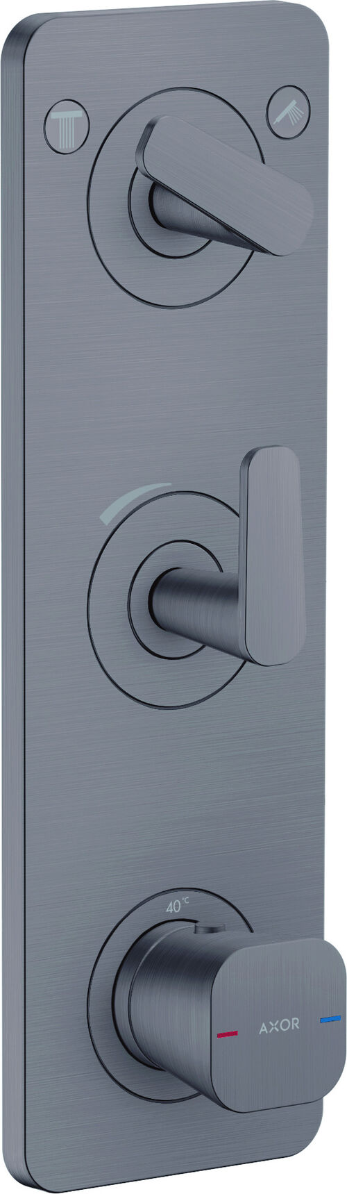 Sistema da doccia Axor Citterio C Brushed black chrome Standard
