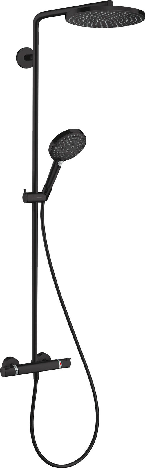 Showerpipe Hansgrohe Raindance S 240 Powder Rain Schwarz matt