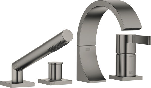 Garniture de remplissage de baignoire Dornbracht Cyo, 4-trous Dark platine mat image number 0