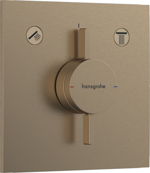 Sistema doccia Hansgrohe Duo Turn E Brushed bronze