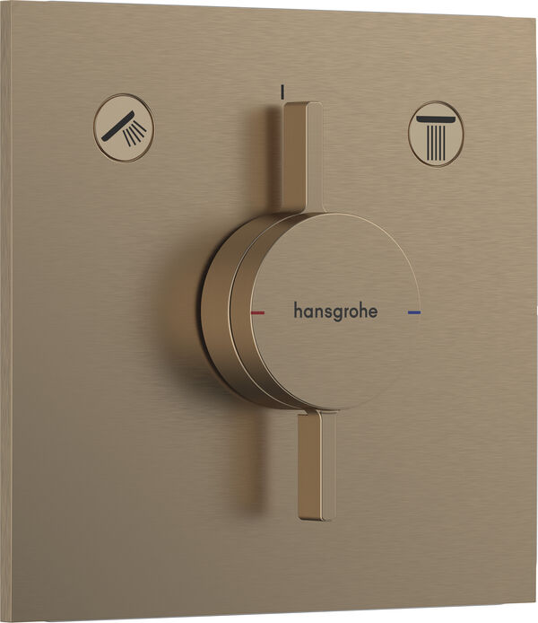 Sistema doccia Hansgrohe Duo Turn E, placca di copertura angolata, 155 x 155 x 7 mm, image number 0