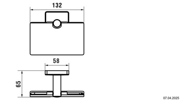 Porte-papier Laufen Niara S Acier inoxydable mat PVD image number 1