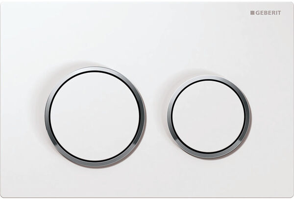 Betätigungsplatte Geberit Omega20 round weiss/glanz/weiss image number 0