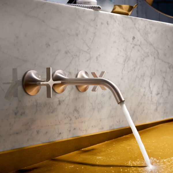 Wandbatterie-Endmontageset Dornbracht Vaia Champagne geb&uuml;rstet image number 3