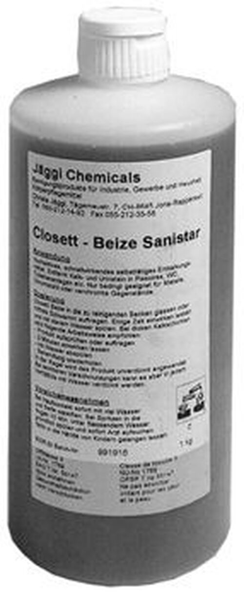 Klosett-Beize Sanistar Kalk- und Urinsteinentferner nicht für metallische Oberfl