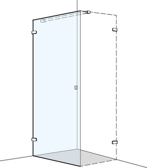 Fl&uuml;gelt&uuml;re Koralle S505 Plus Verchromt Echtglas klar