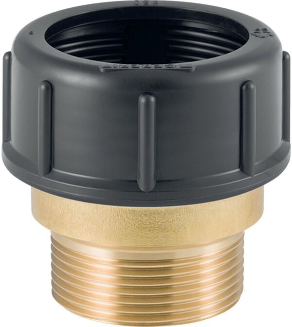 Stutzen Geberit Verschraubung Ø 56 mm Aussengewinde Messing 2" image number 0
