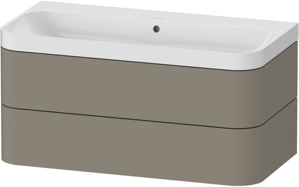 Combinazione lavabo Duravit Happy D.2Plus,larghezza 97,5cm altezza 46,8 cm profondità 49 cm image number 0