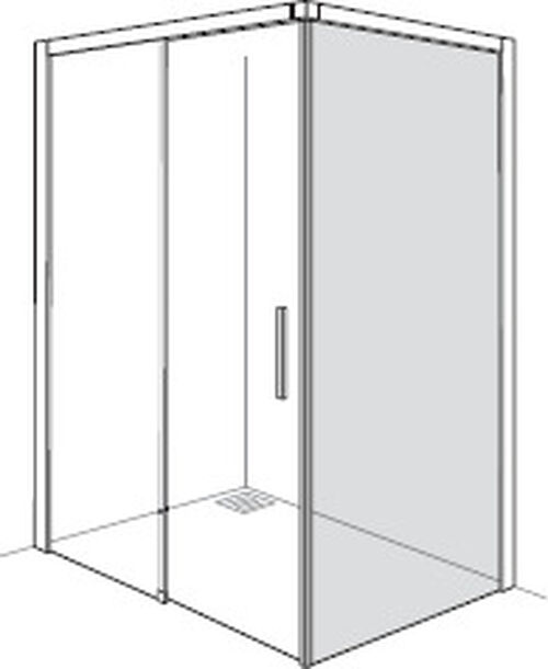 Cloison lat&eacute;rale Alterna liva Argent &eacute;lox&eacute; Verre clair CareTec Pro