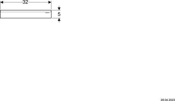 Set de montage final Geberit pour &eacute;l&eacute;ment de douche Duofix/Uniflex 3611 532 3612 Chrom&eacute; image number 1